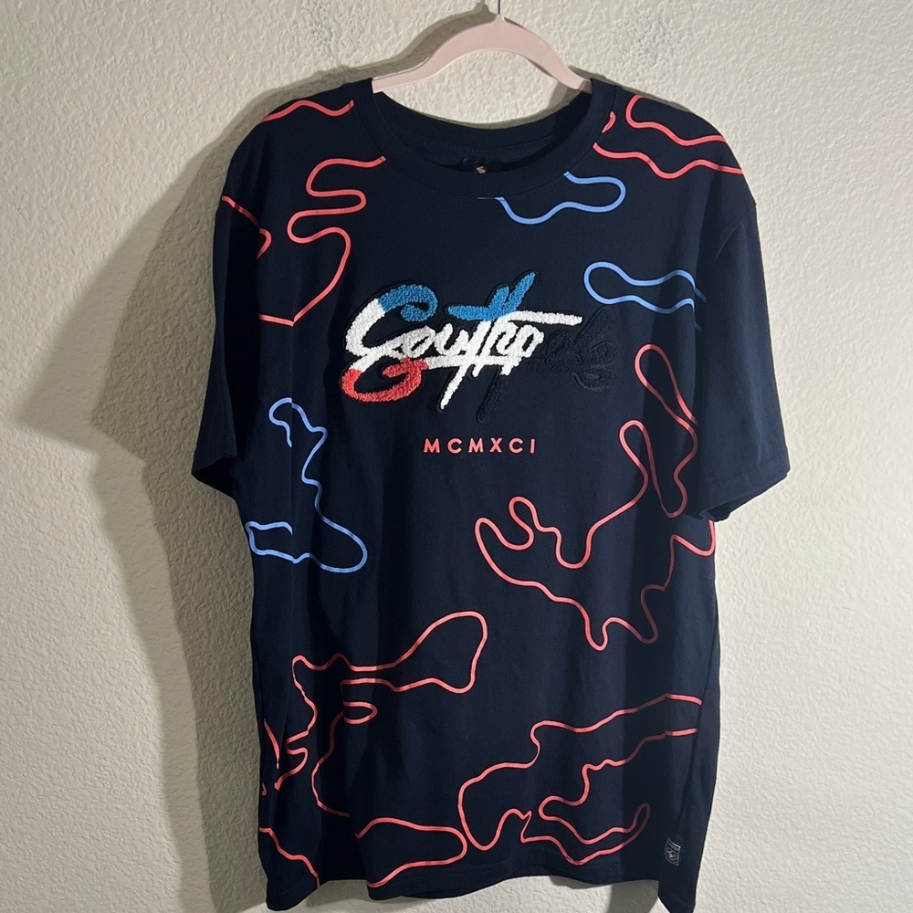 South Pole men’s Navy Graphic Tee Red & Blue Accents size XXL